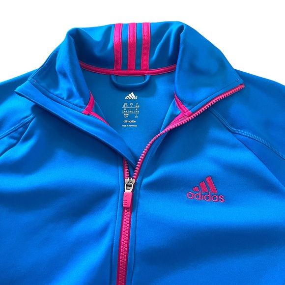Adidas Track Top Blue Women’s Jacket Sweatshirt Size Small - Picture 7 of 14